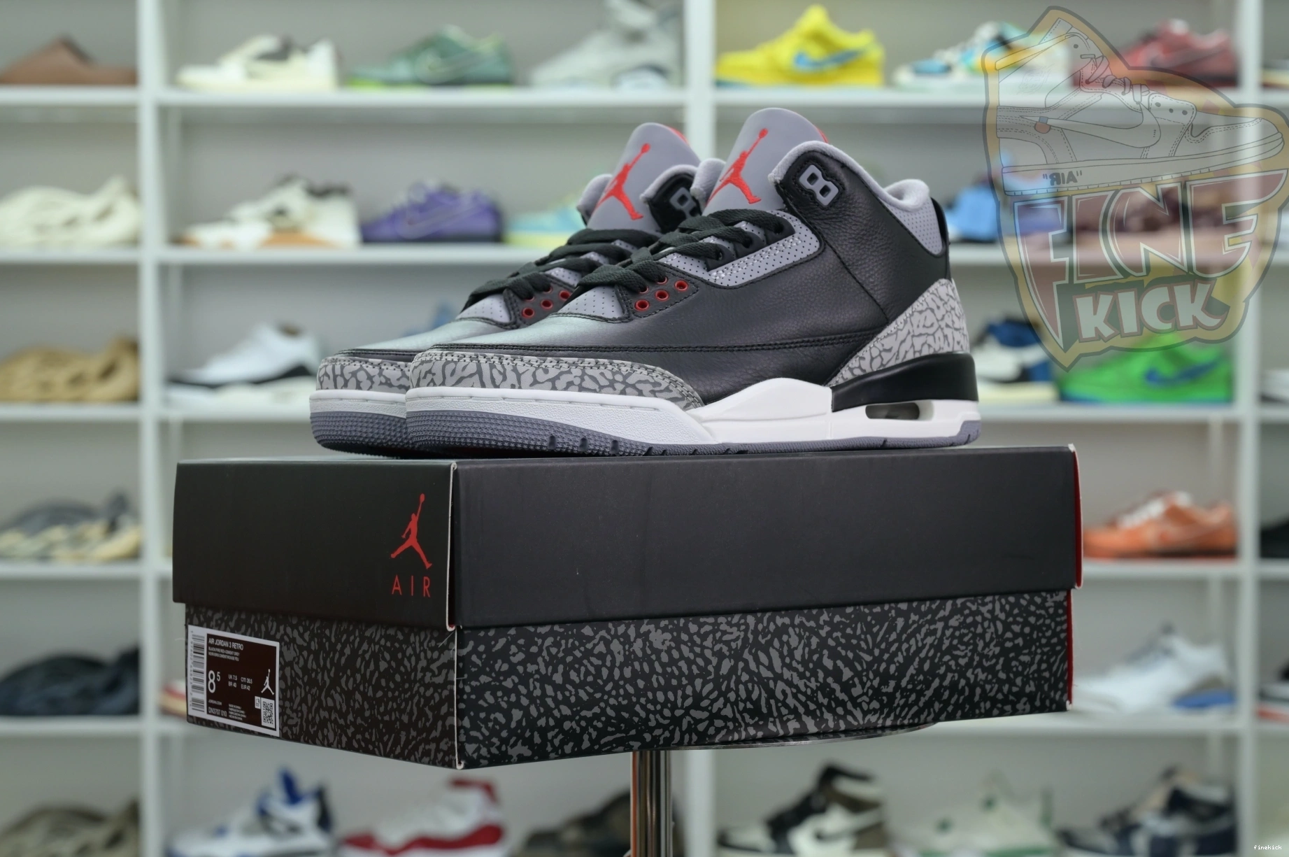 Air Reimagined” 3“Black Jordan Cement 0224